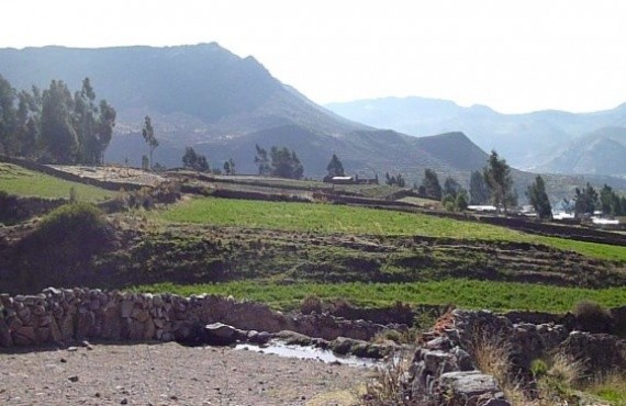 Coporaque, à l'entrée du canyon de Colca. Pérou